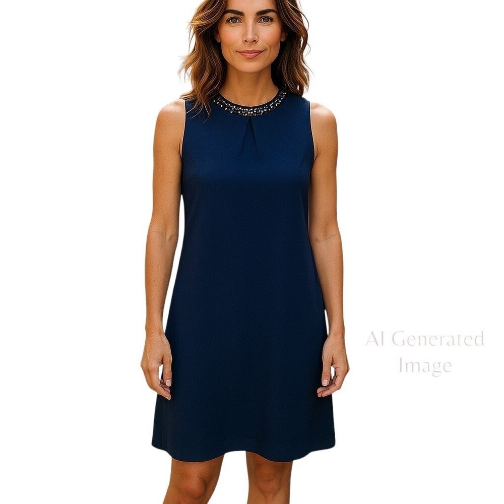 MICHAEL KORS PROTO SAMPLE Iris Purple Cut Out Back Dip Dye Gemstones Dress Sz 2